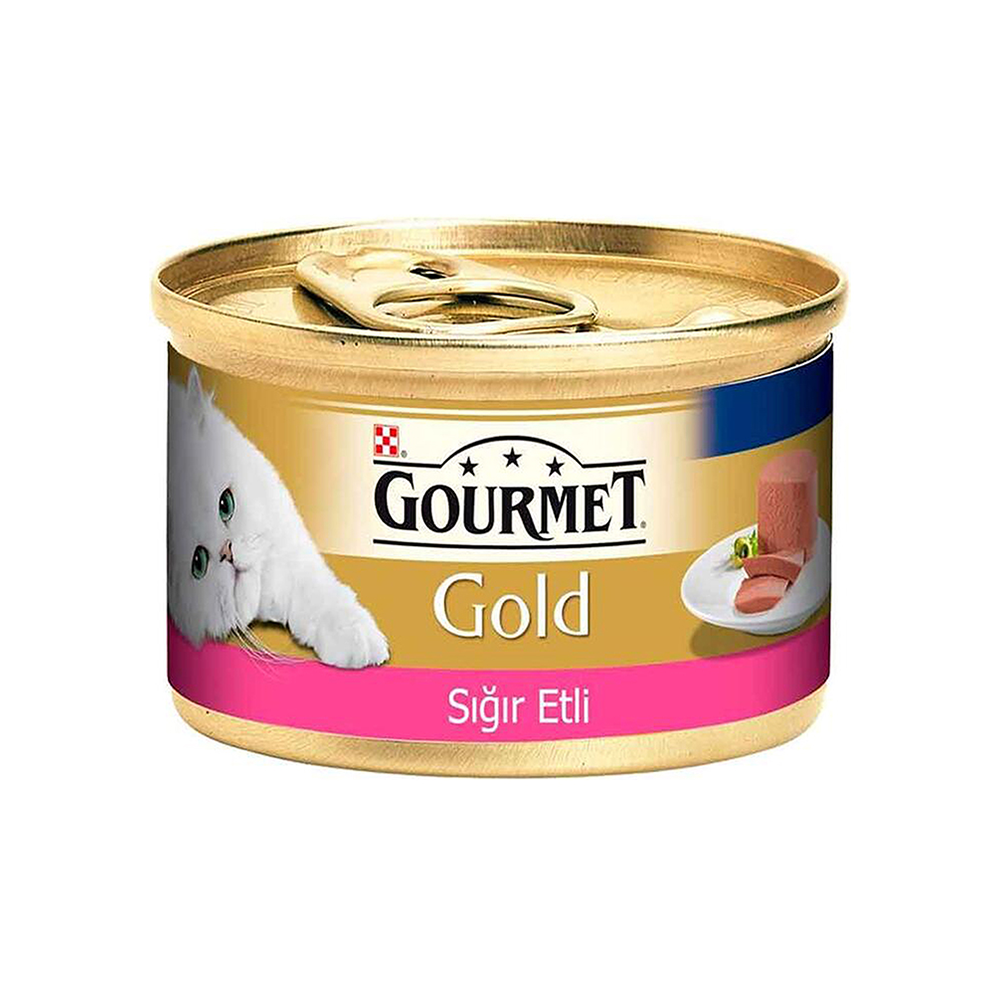 Purina Gourmet Gold Kıyılmış Sığır Etli Yaş Kedi Maması 85 g