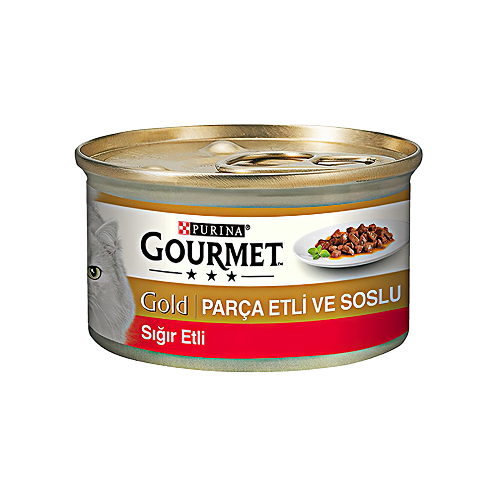 Purina Gourmet Parça Sığır Etli Yaş Kedi Maması 85 g