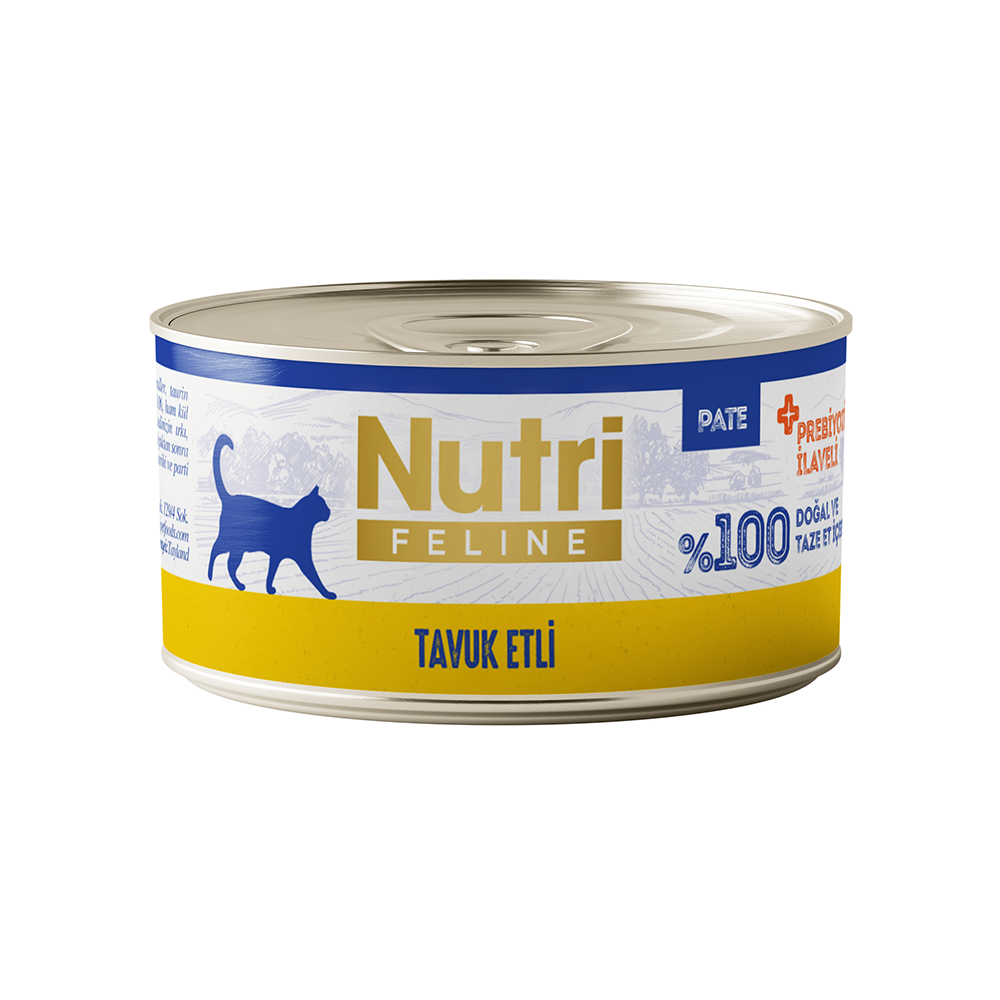 Nutri Feline Tavuk Etli Tahılsız Pate Konserve Yetişkin Kedi Maması 70 g