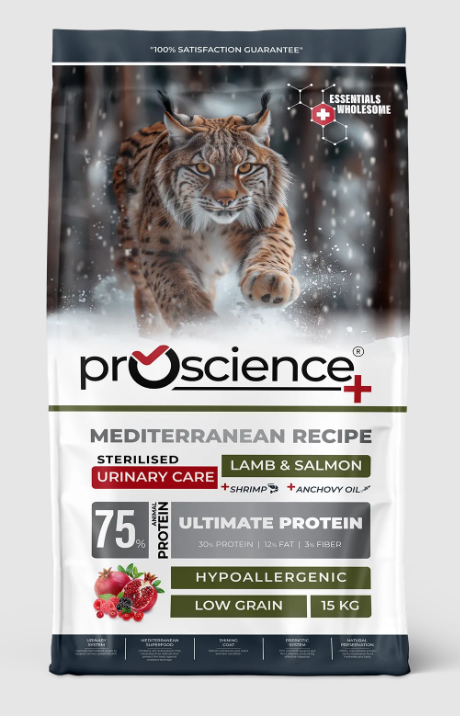Pro Science Urinary Care Kuzu Etli ve Somonlu Kısırlaştırılmış Kedi Maması 15 kg