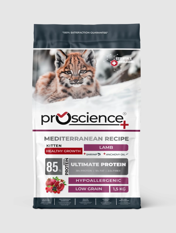 Pro Science Düşük Tahıllı Kuzu Etli Yavru Kedi Maması 1,5 kg